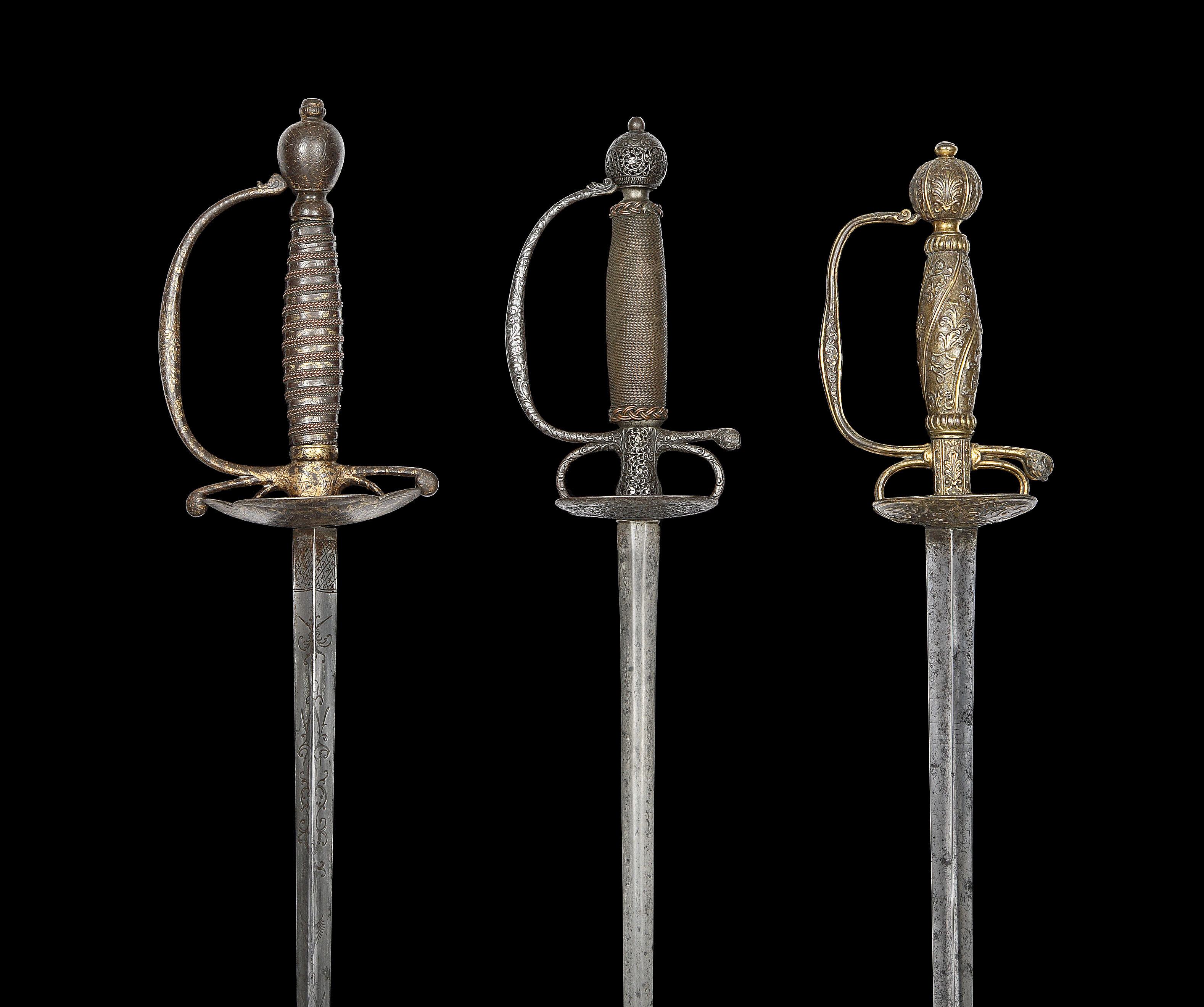 A gilt-copper hilted steel sword from the armoury of Tipu Sultan ...