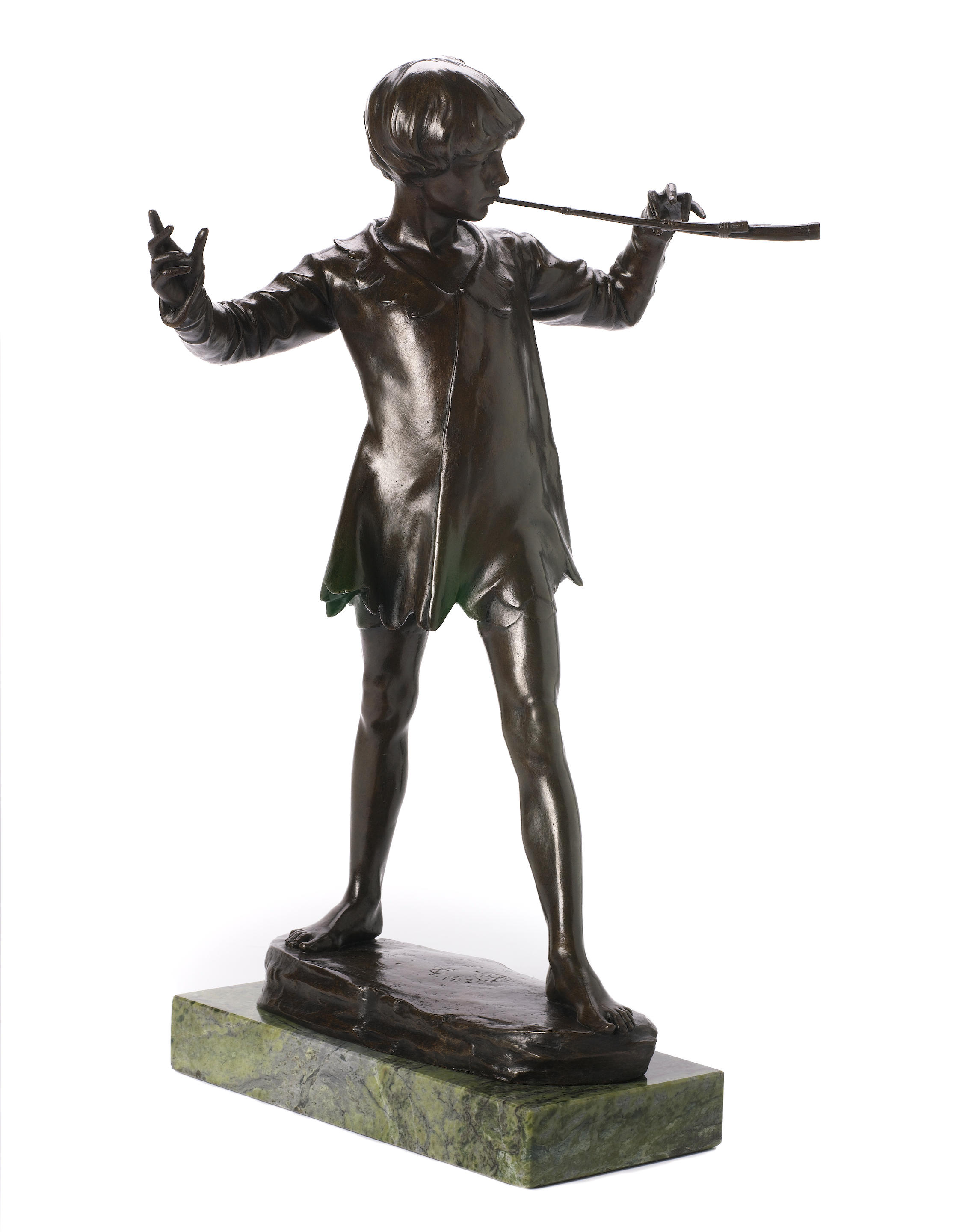 Peter Pan Bronze   signiert Sir George James englischer Bildhauer 