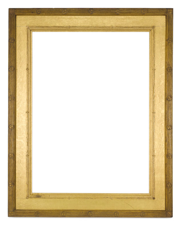 Bonhams : An English 19th Century carved gilded oak Rossetti frame