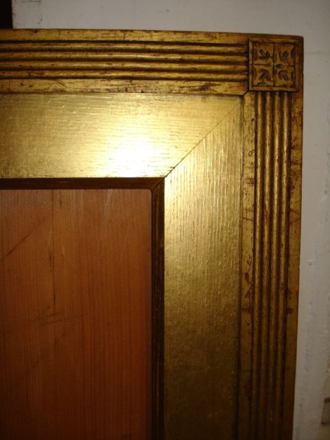 Bonhams : An English late 19th Century carved and gilded oak Rossetti frame