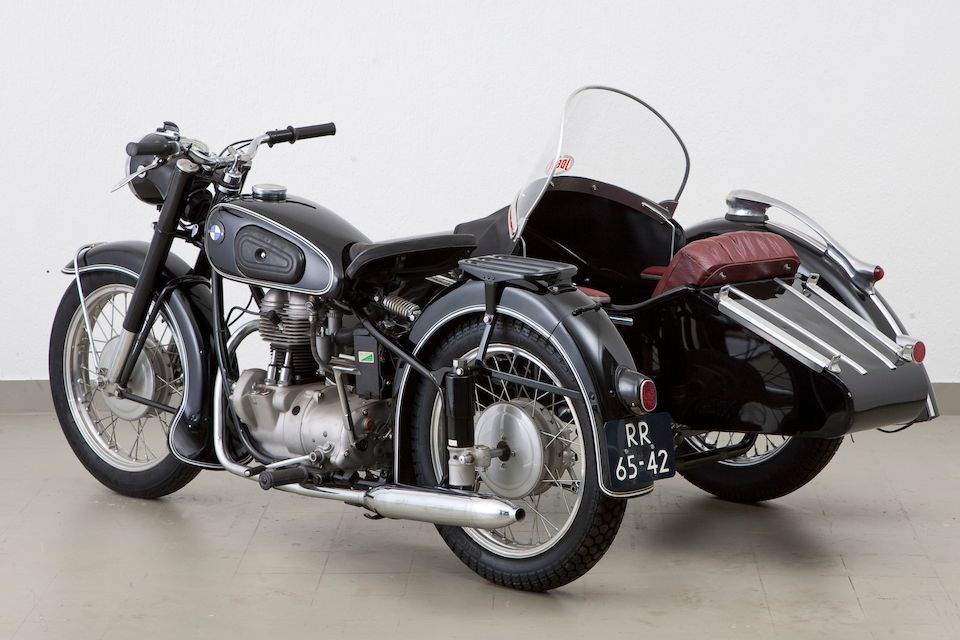 Bonhams : 1955 BMW 250cc R25/3 & Steib Sidecar Frame no. 317763 Engine