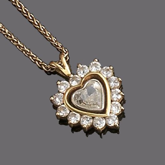 A diamond pendent