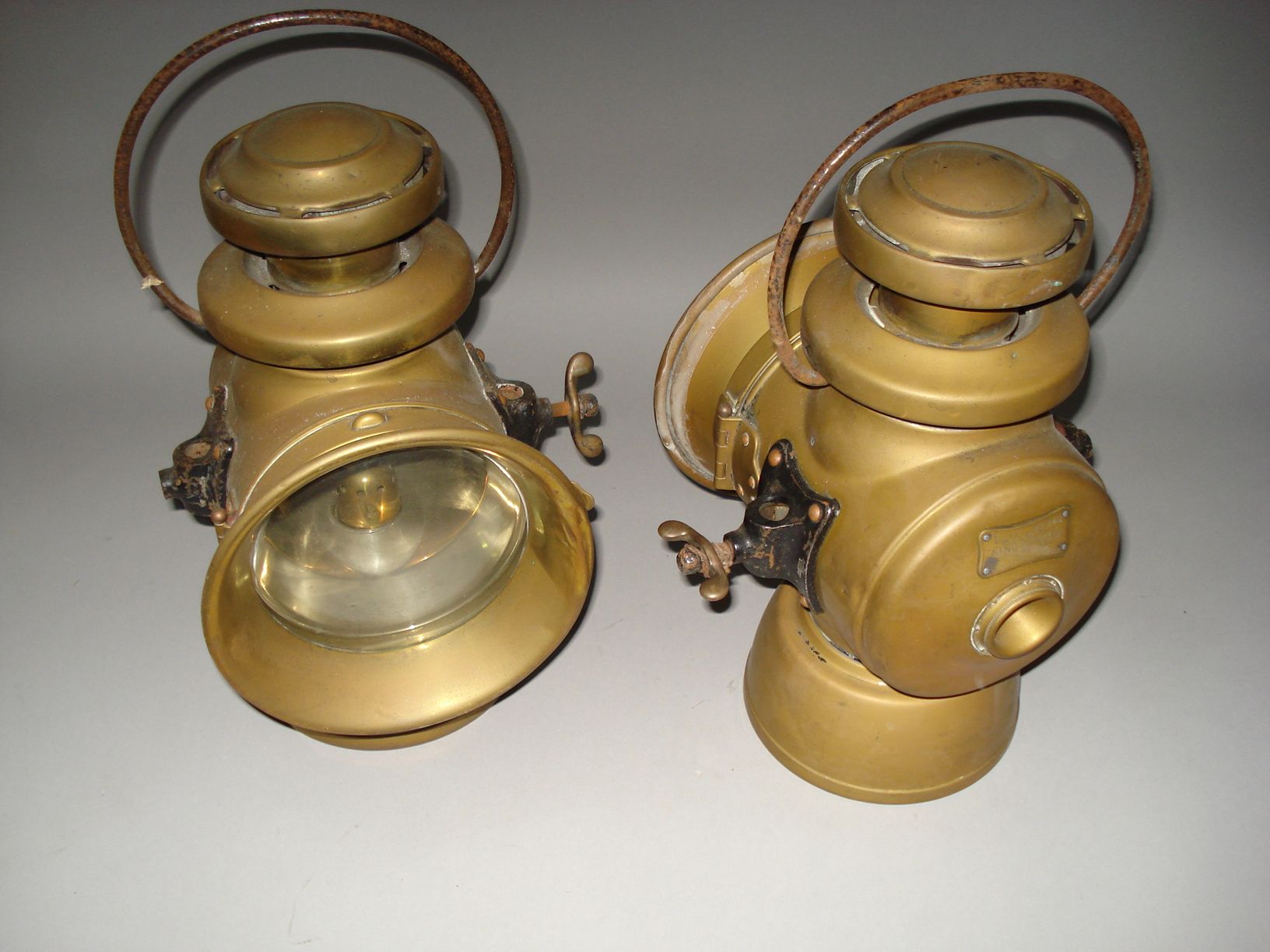 Bonhams Cars : A pair of Lucas oil illuminated lamps, number 742,