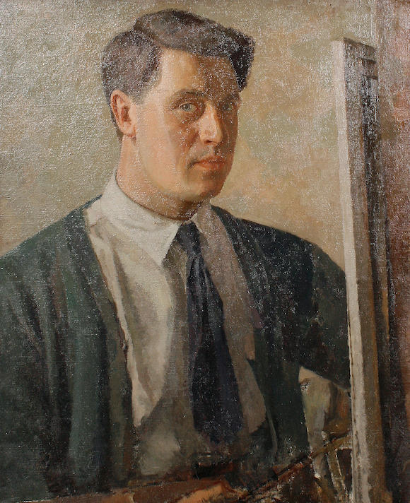 Bonhams : Percy Horton (British, 1897-1970) Self portrait of the artist