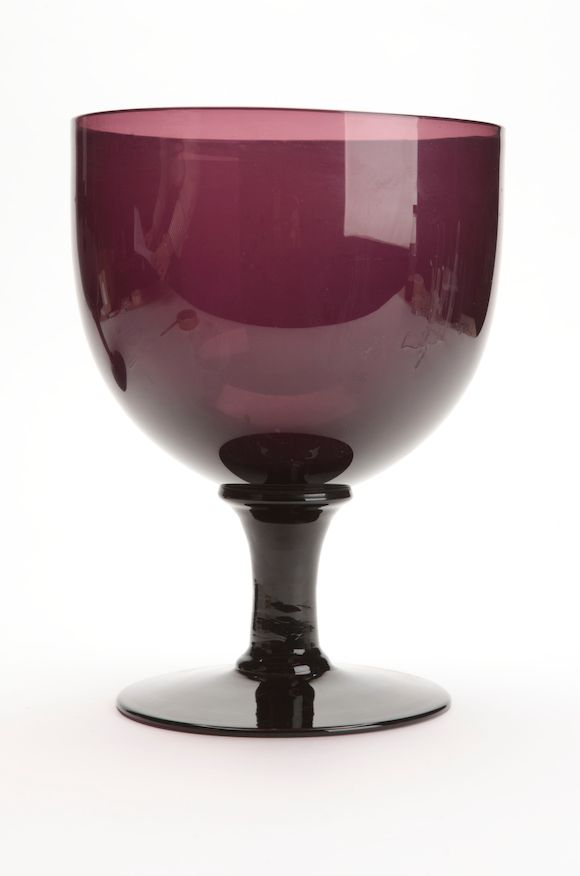 Bonhams : A large amethyst rummer Early 19th century