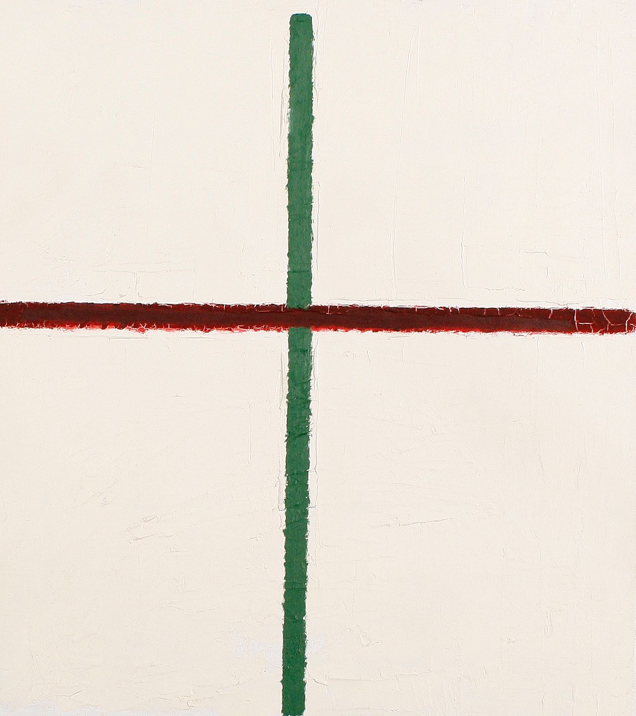 Bonhams Peter Waldron (20th Century) Green and red abstract