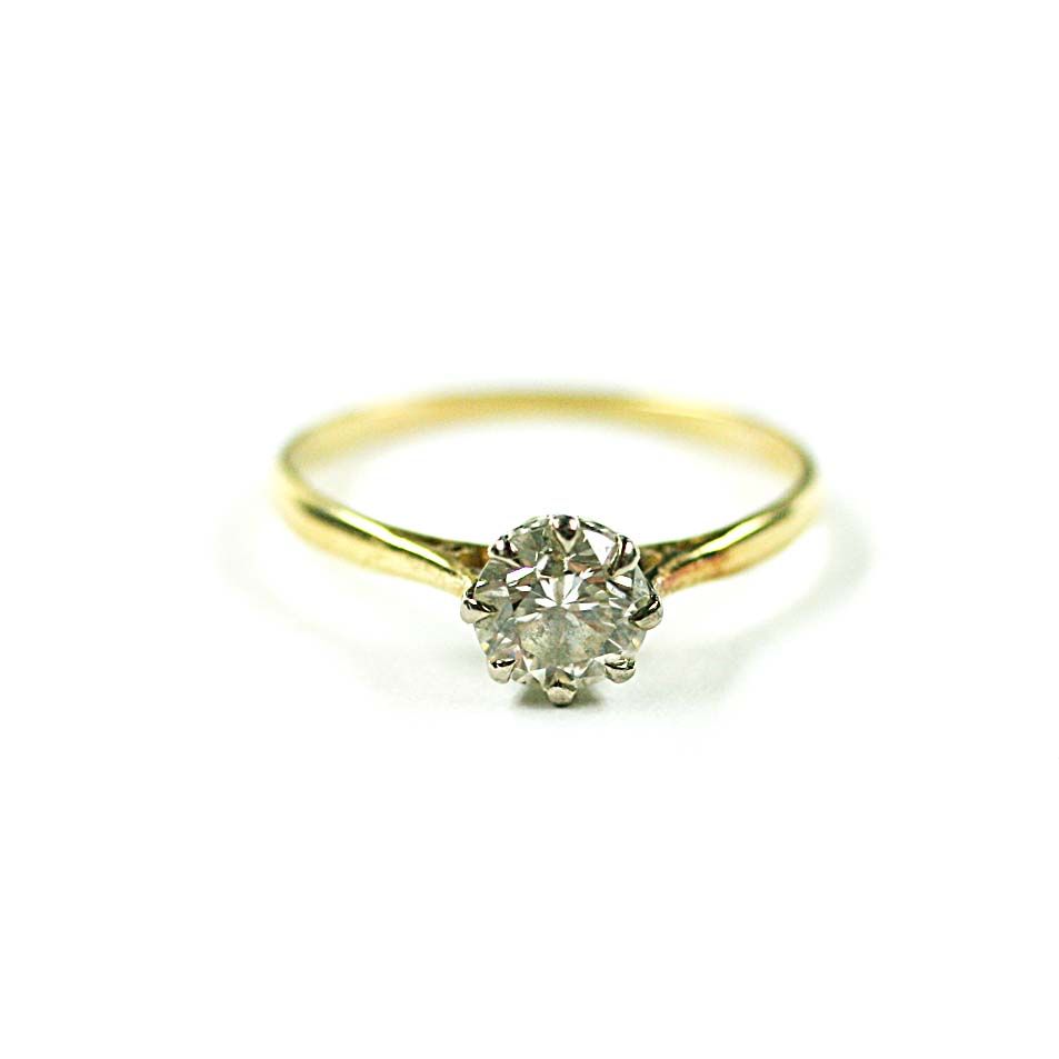 A single stone diamond ring