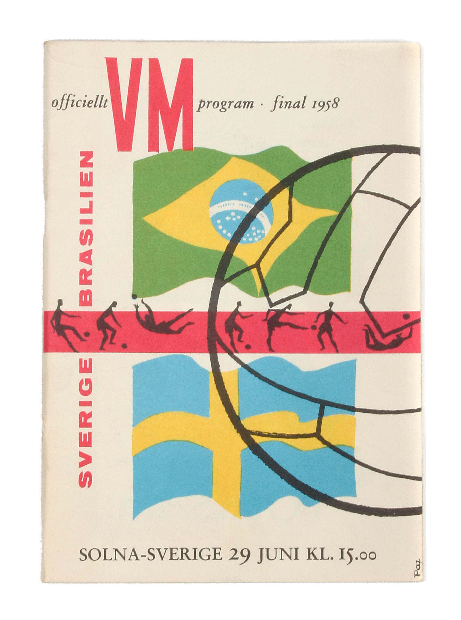 1958 World Cup Final programme