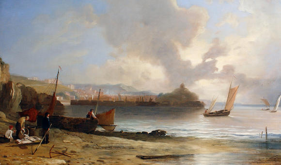 Bonhams : Frederick Richard Lee (British, 1798-1879) Unloading the catch