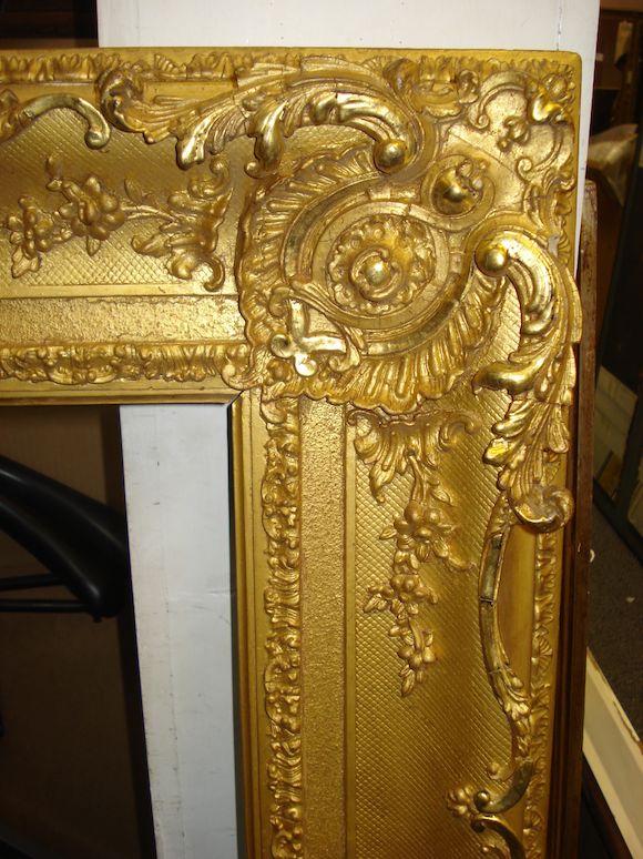 Bonhams : An English 19th Century gilded composition frame