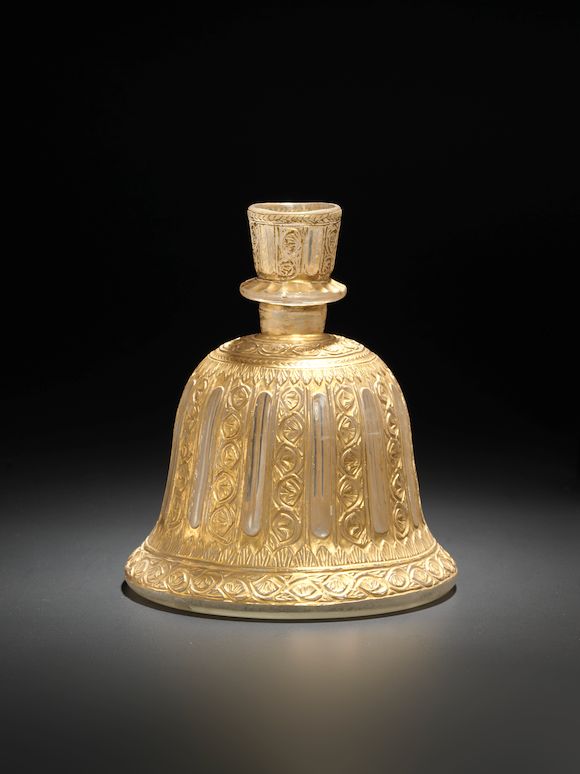 Bonhams A rare Mughal gilt cutglass Hookah Base India, mid 18th Century