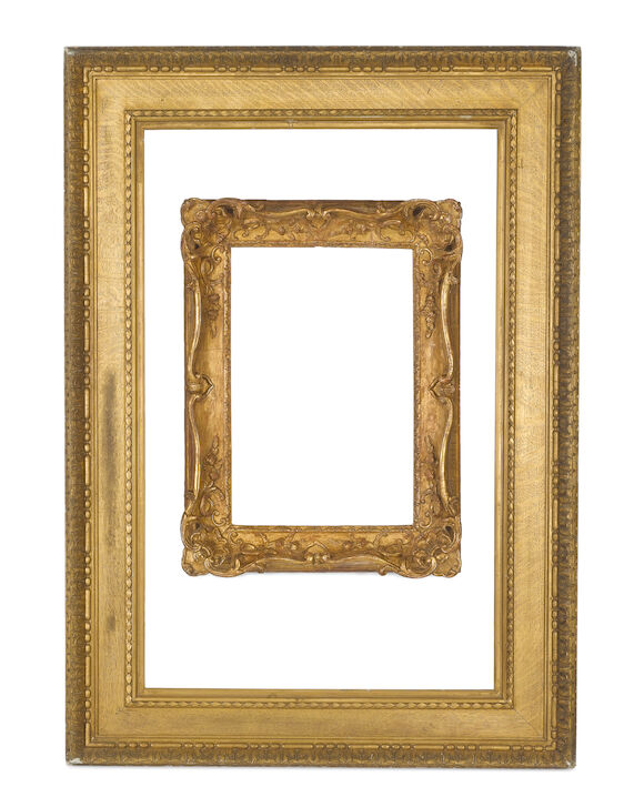 Bonhams : An English 19th Century gilded oak and composition Watts frame