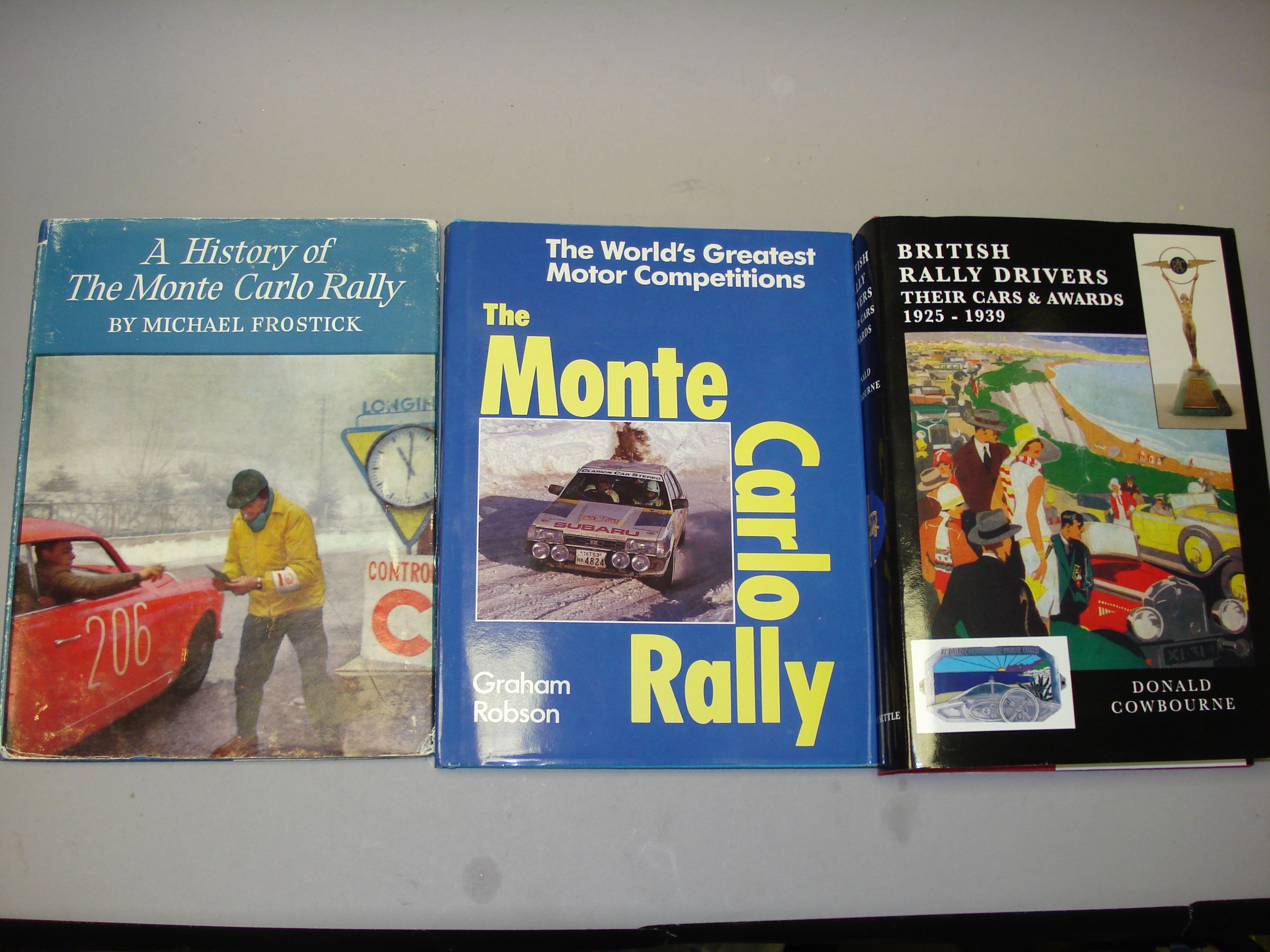Bonhams Cars : Three books relating to rallying,