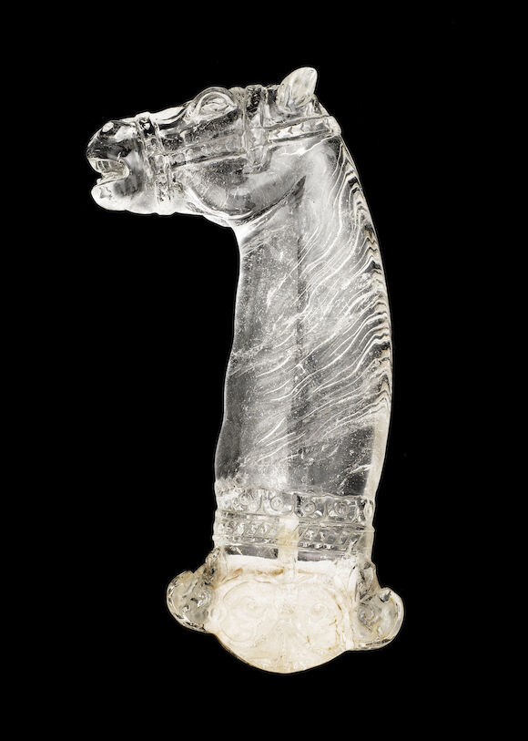 Bonhams : A Mughal-style rock crystal Dagger Hilt