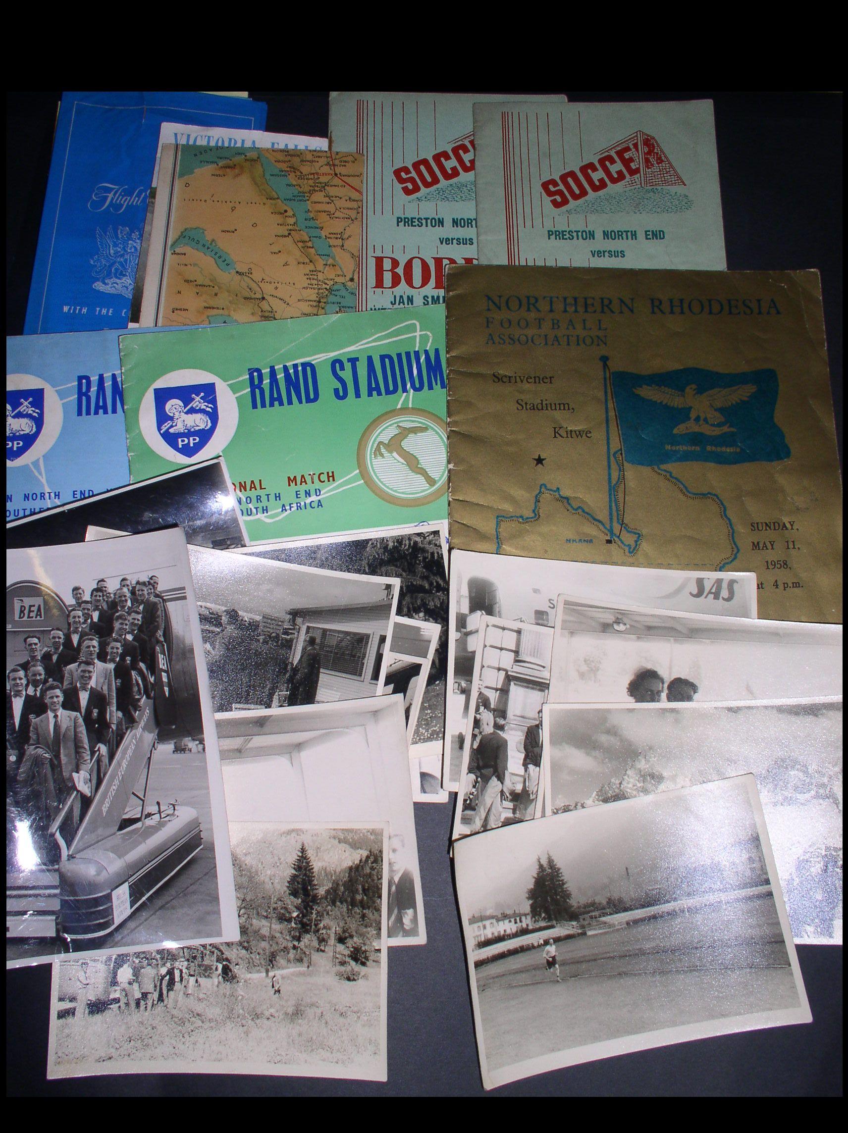 1958 Preston African tour programmes, photographs and ephemera