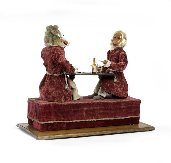 Bonhams An electric double monkey cardplayer automaton, by Fife