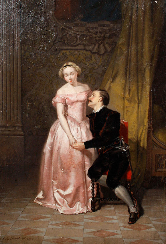 Bonhams : Eugene Feral (French, 1831-1900) The proposal