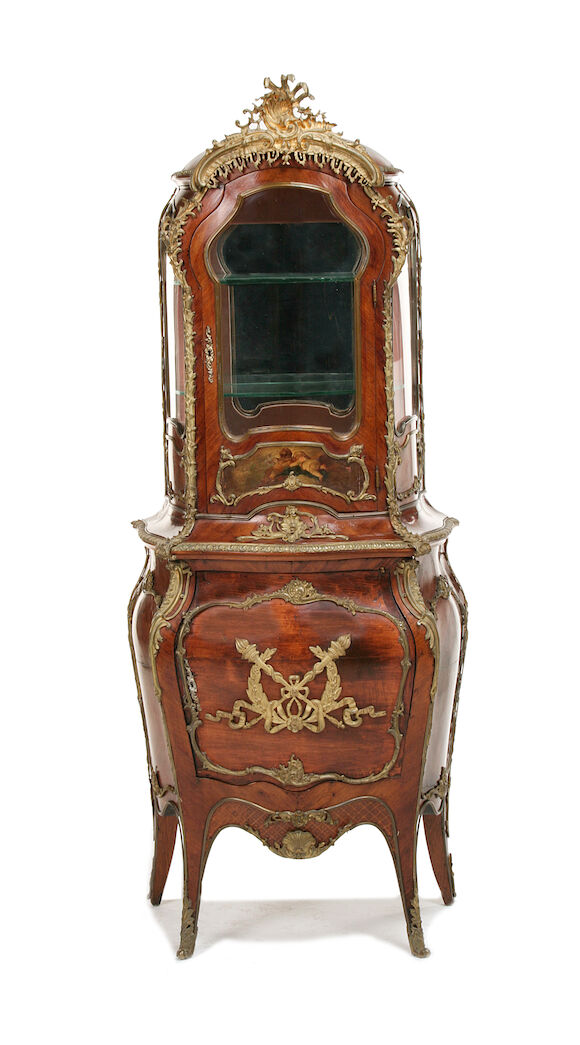 Bonhams : A French late 19th century gilt metal mounted kingwood and ...