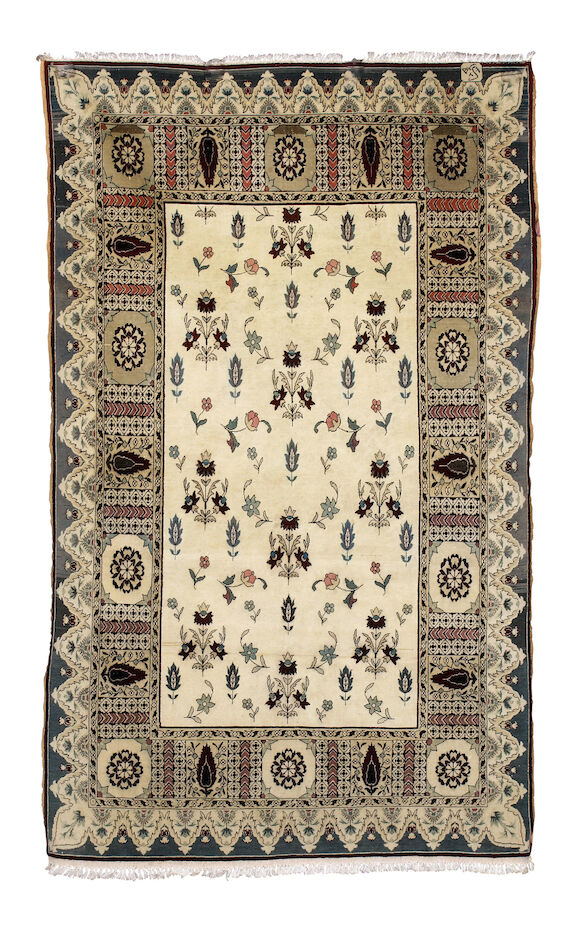Bonhams : A Hereke rug of Agra design West Anatolia, 5 ft 5 in x 3 ft 3 ...