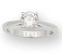 Graff Single Stone Rings Bonhams : A diamond single-stone ring, by Graff