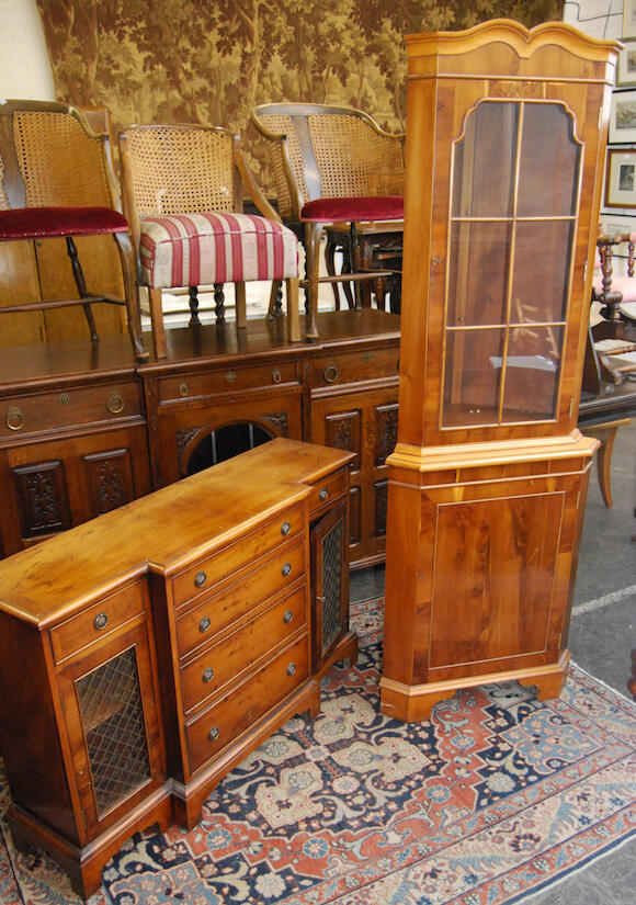 Bonhams A matched suite of reproduction yewwood furniture