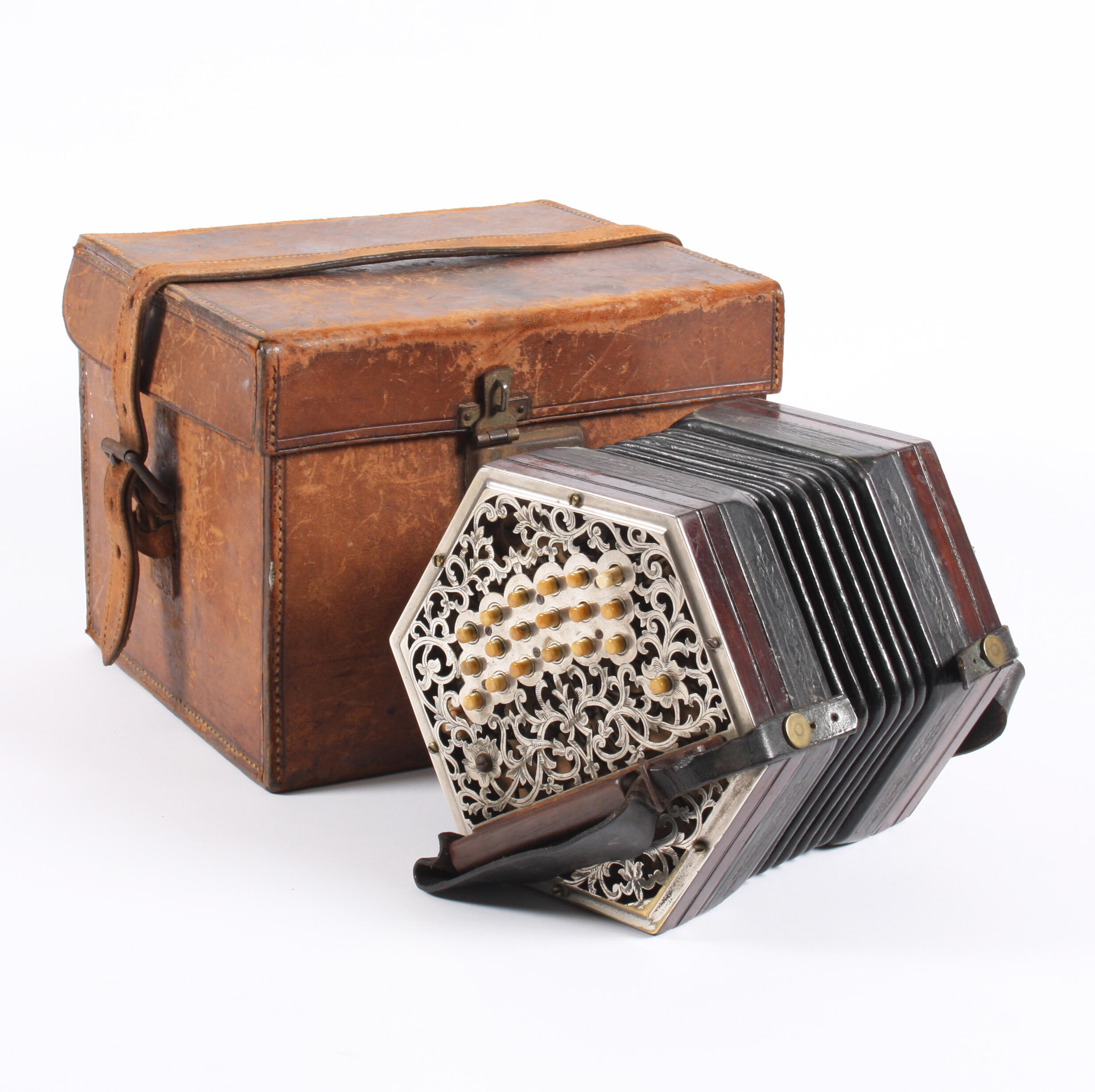Bonhams A late 19th/early 20th century hexagonal accordion