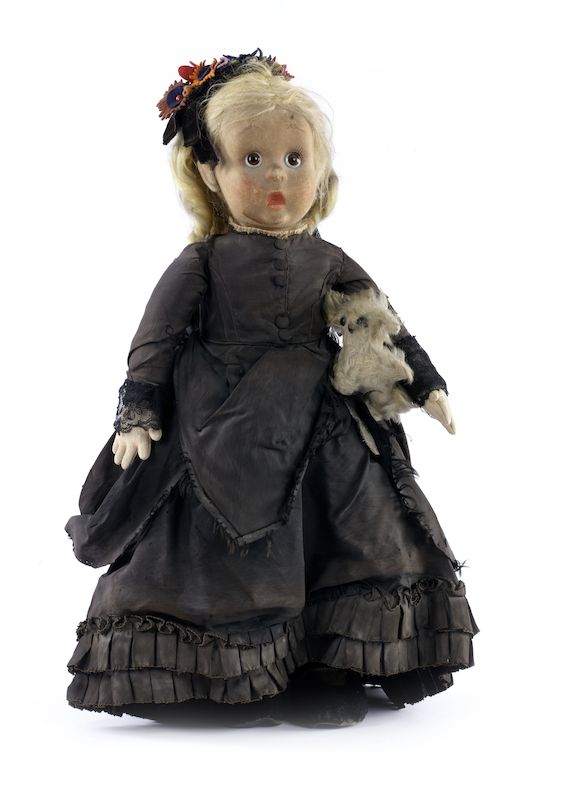 Bonhams Rare Lenci googlyeye 'Merry widow Allegra' felt doll