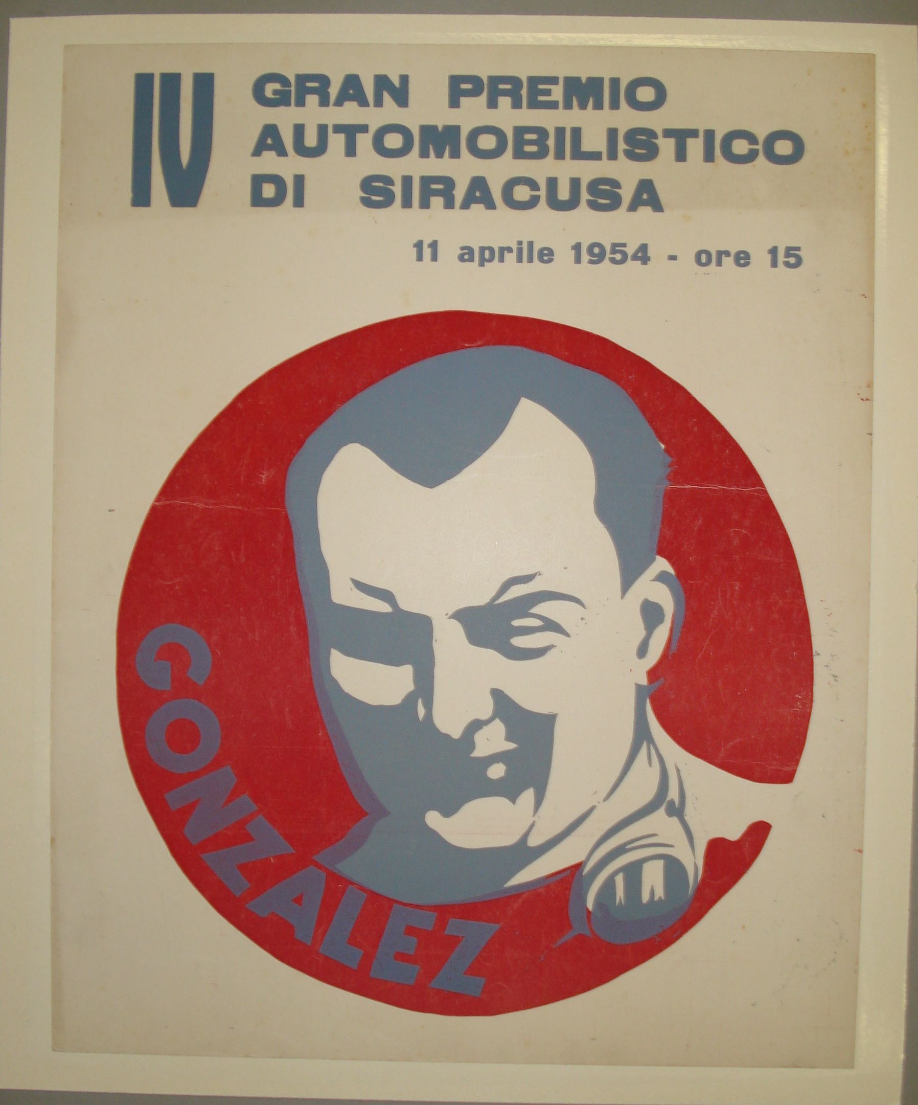 Bonhams Cars A rare and original poster, IV Gran Premio di Siracusa