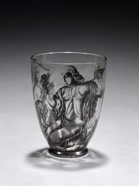 Bonhams : Ena Rottenberg for Lobmeyr A clear glass Vase/Drinking Glass ...
