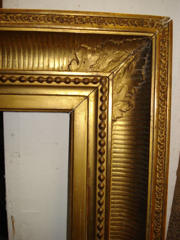 Bonhams : A French 19th Century gilded composition Empire frame