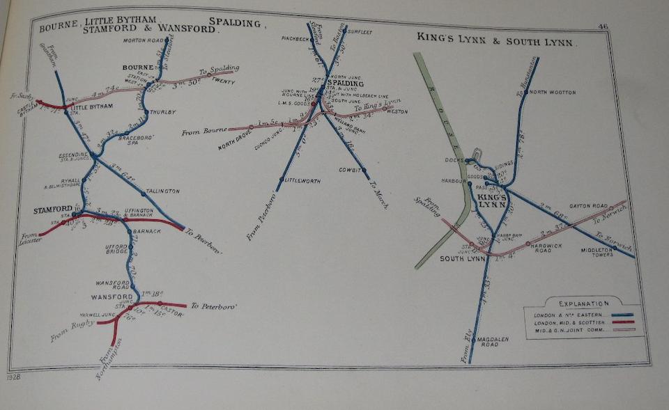 Bonhams : Railway Clearing House Junction Diagram Book 1928 edition