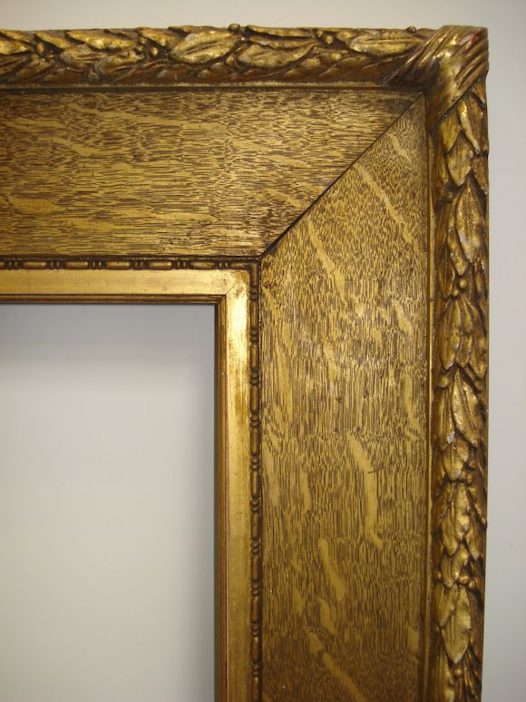 Bonhams : An English late 19th Century gilded oak and composition frame