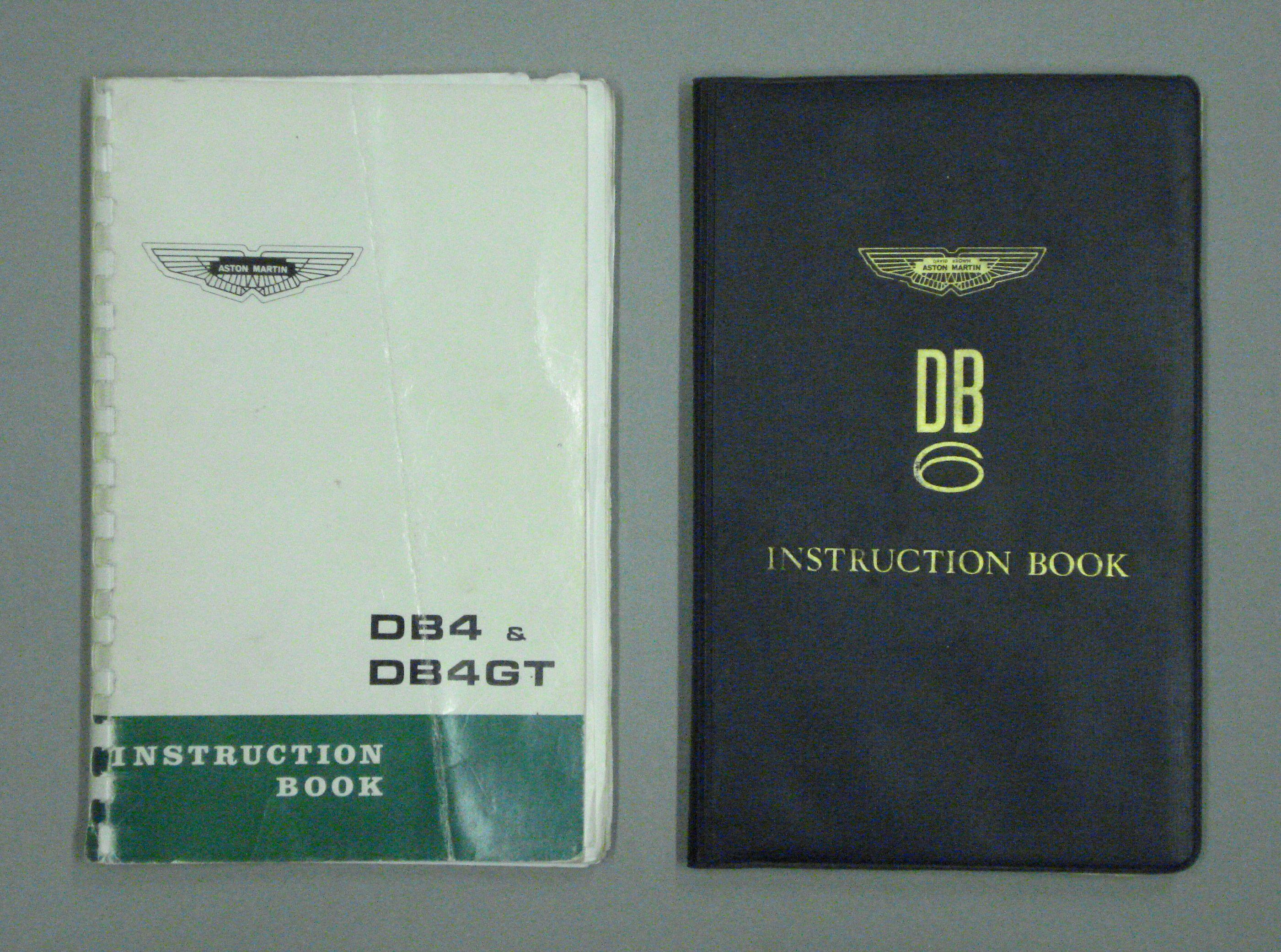 Bonhams Cars : Two Aston Martin Instruction Books,