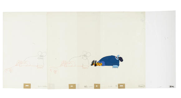 Bonhams : Yellow Submarine Blue Meanie animation drawings and cel, 1967/68,