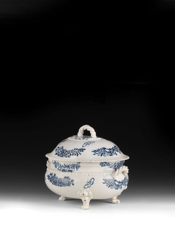 Bonhams A large tureen and cover, attributed to Cockpit Hill, circa