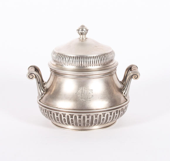 Bonhams : A 19th century French silver sucrier By Risler and Carré, Paris,