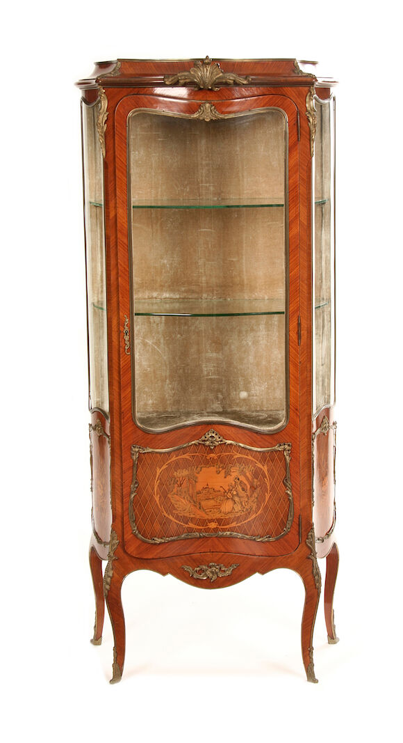 Bonhams : A French late 19th century gilt metal mounted bois satiné and ...