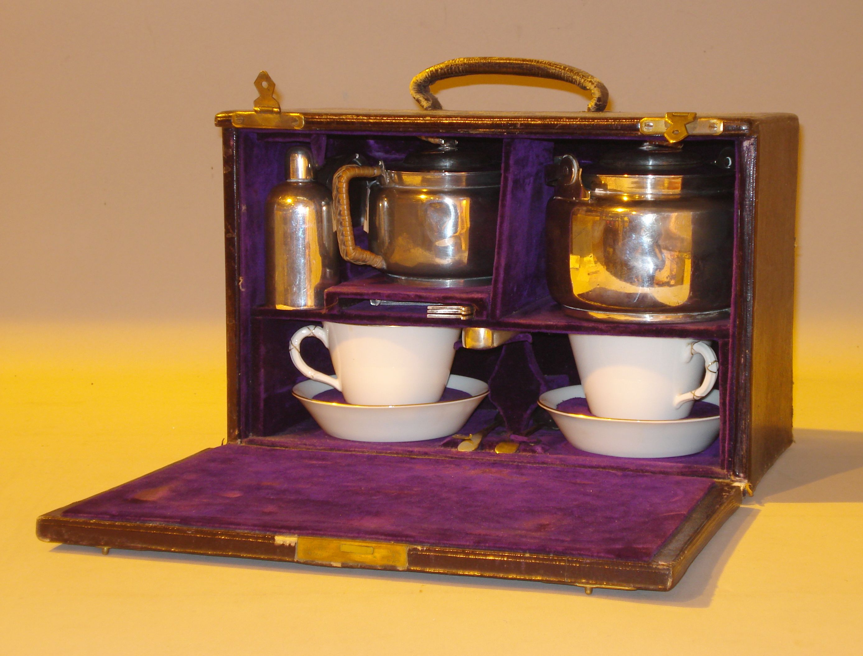 Bonhams Cars A two person tea set by Asprey,