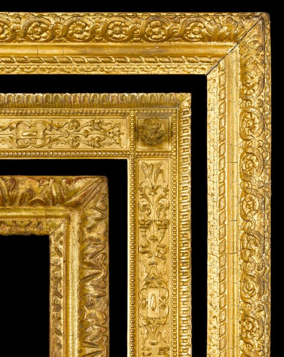 Bonhams An Italian 19th Century carved and gilded cassetta frame