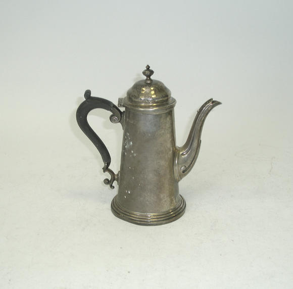 Bonhams : An 18th century style silver coffee-pot, by Harrison Bros ...