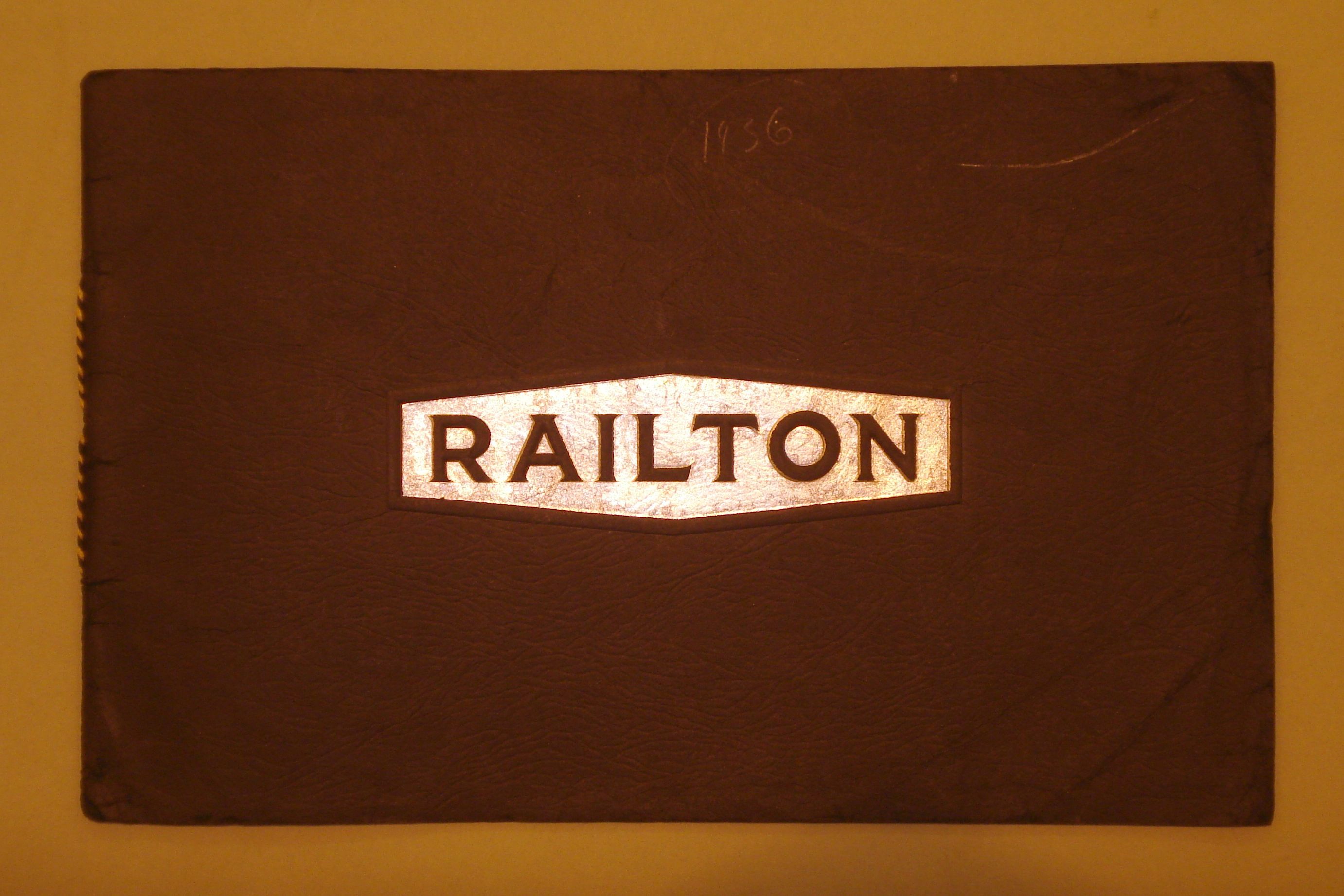 Bonhams Cars A Railton sales brochure, 1936,