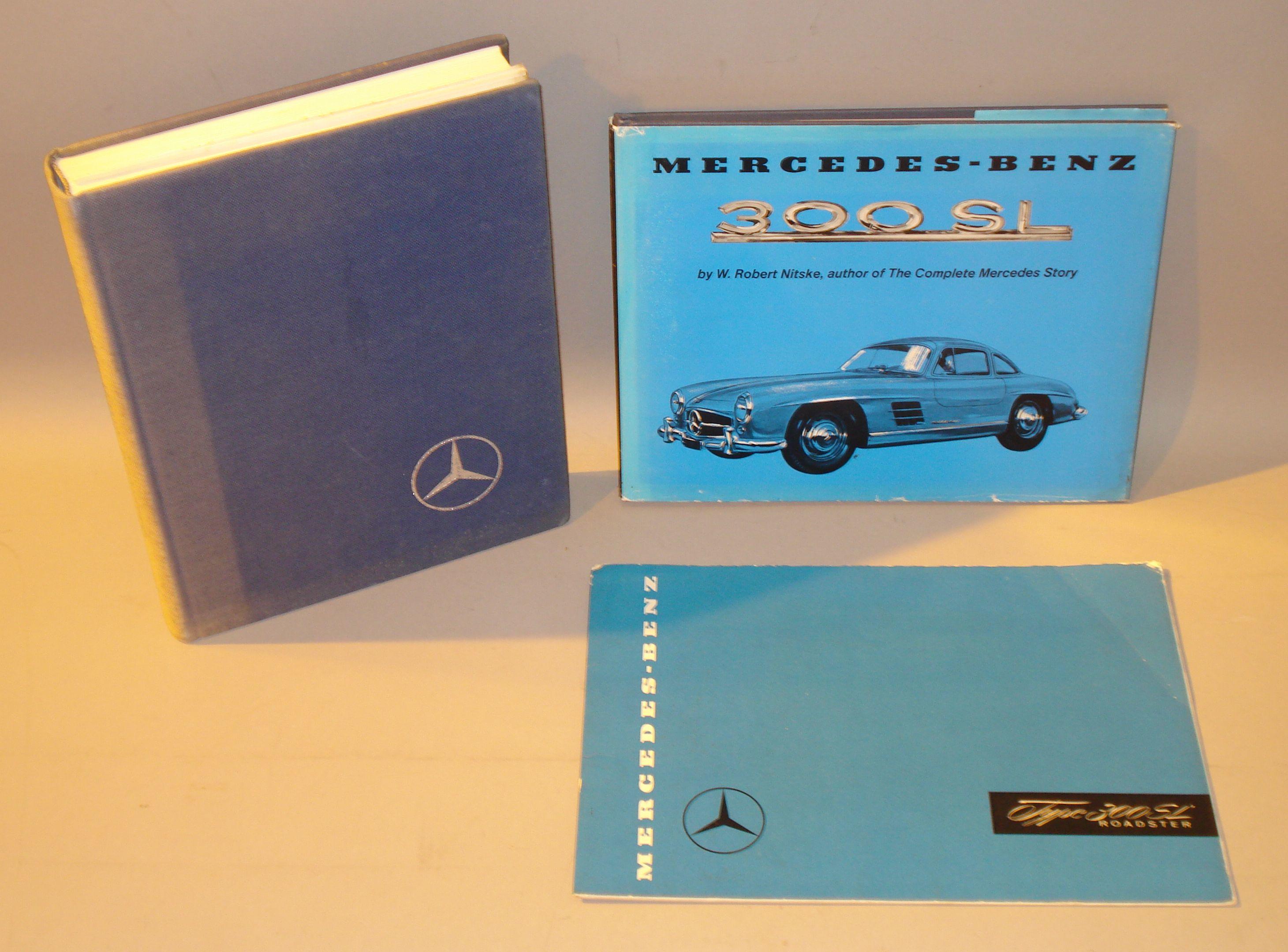 Three items of literature relating to the Mercedes-Benz 300SL,
