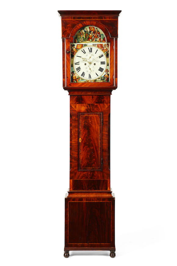 Bonhams A mahogany longcase clock, first half of the 19th century A & W.M Miller, Airdrie