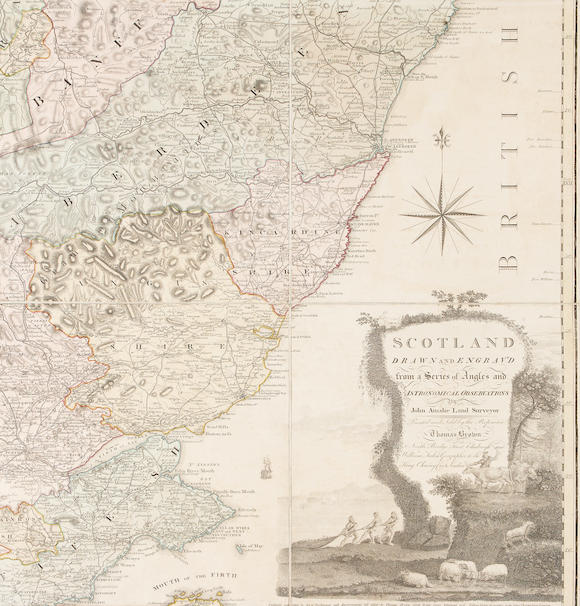 Bonhams : Maps - Scotland Ainslie (john) Scotland Drawn And Engrav'd 