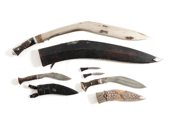 A Silver Mounted Kukri