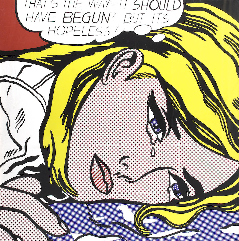 Bonhams After Roy Lichtenstein Crying Girl