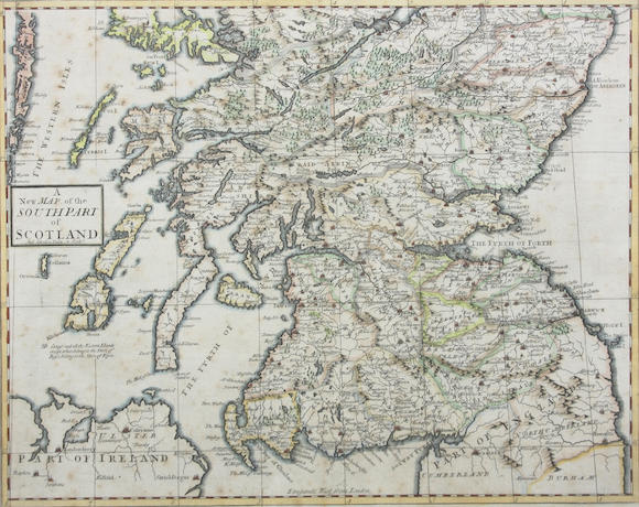 Bonhams : Scotland and an 18th Century map of Antoninus Pius's Wall in ...