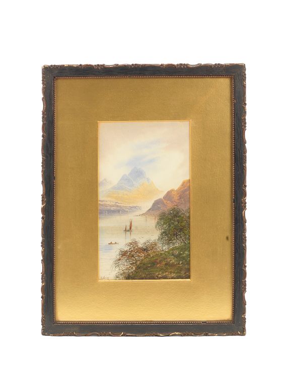 Bonhams Esther Lewis a pair of Unusual Watercolours, circa 1890