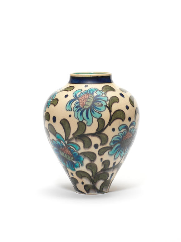 Bonhams : Louis Kramer for Burmantofts a Persian-Inspired Floral Vase ...