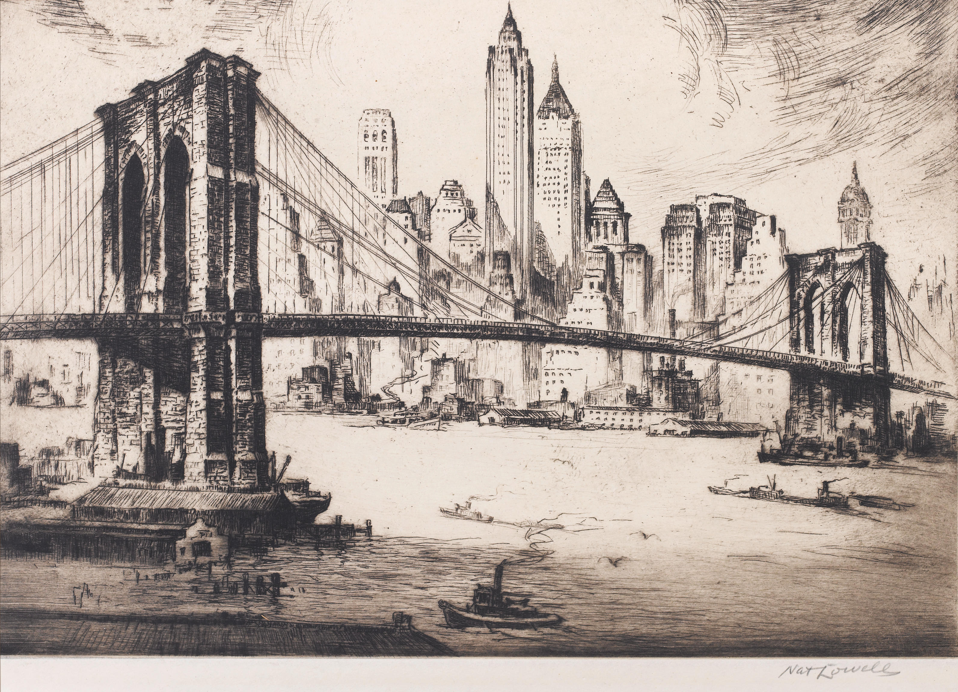 Бруклинский мост Нью-Йорк разрушенный